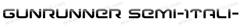 Gunrunner Semi-Itali字体转换